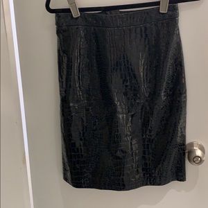 Leather skirt